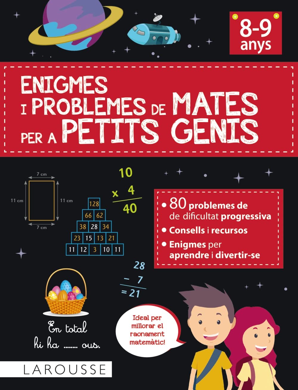Libro: Enigmes i problemes de mates per a petits genis (8-9 anys) (LAROUSSE - Infantil / Juvenil - Catalán - A partir de 8 años)