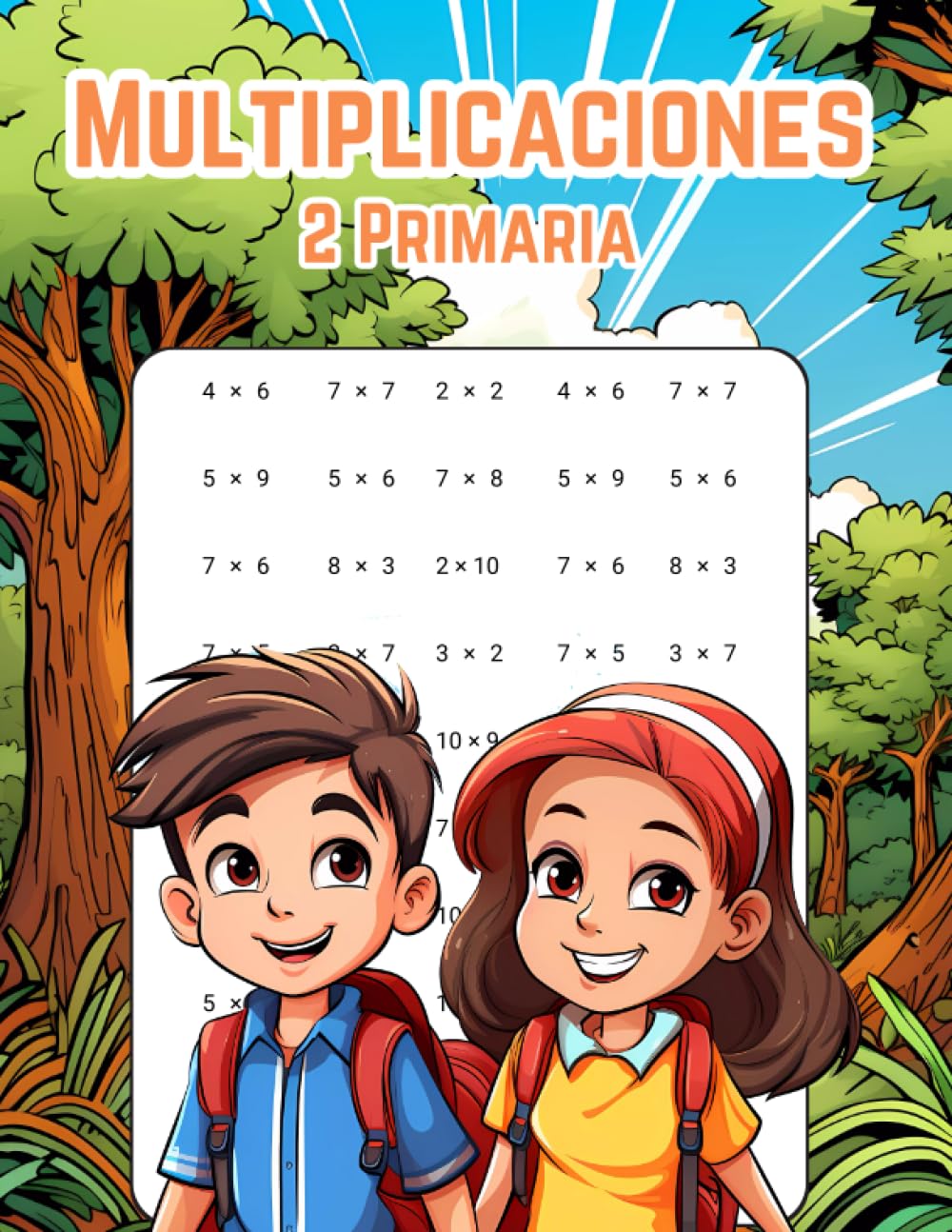 Libro: Multiplicaciones 2 Primaria: Explora El Emocionante Mundo De La Multiplicación Con Ejercicios Entretenidos, Para Niños De 7-8 Años | Tablas Del 1 Al 10 (Spanish Edition)