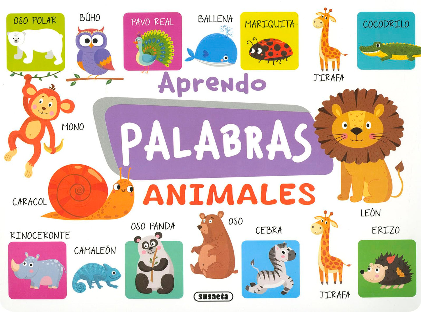 Libro: Susaeta - Aprendo palabras. Animales