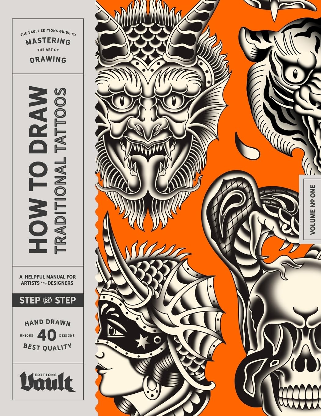 Libro: How to Draw Traditional Tattoos: A Step-By-Step Guide to Drawing Traditional Tattoo Flash Designs for Beginners (How to Draw series by Vault Editions)