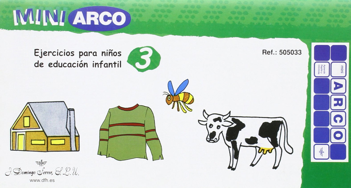 Libro: Educación Infantil. Cuaderno de ejercicios 3