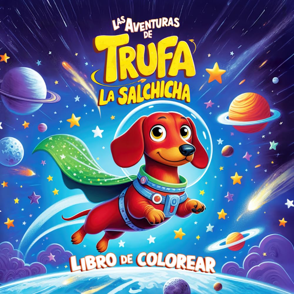 Trufa la Salchicha - Libro de Colorear: Colorea las Aventuras de Trufa y su Pelotón. 40 Dibujos Fáciles y Divertidos para Todas las Edades