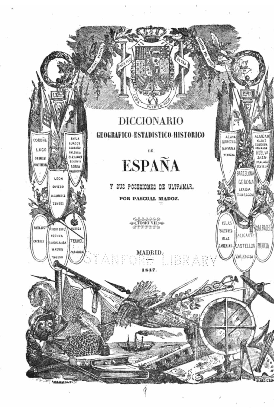 Libro: Diccionario geográfico-estadístico-historico de España y sus posesiones de ultramar