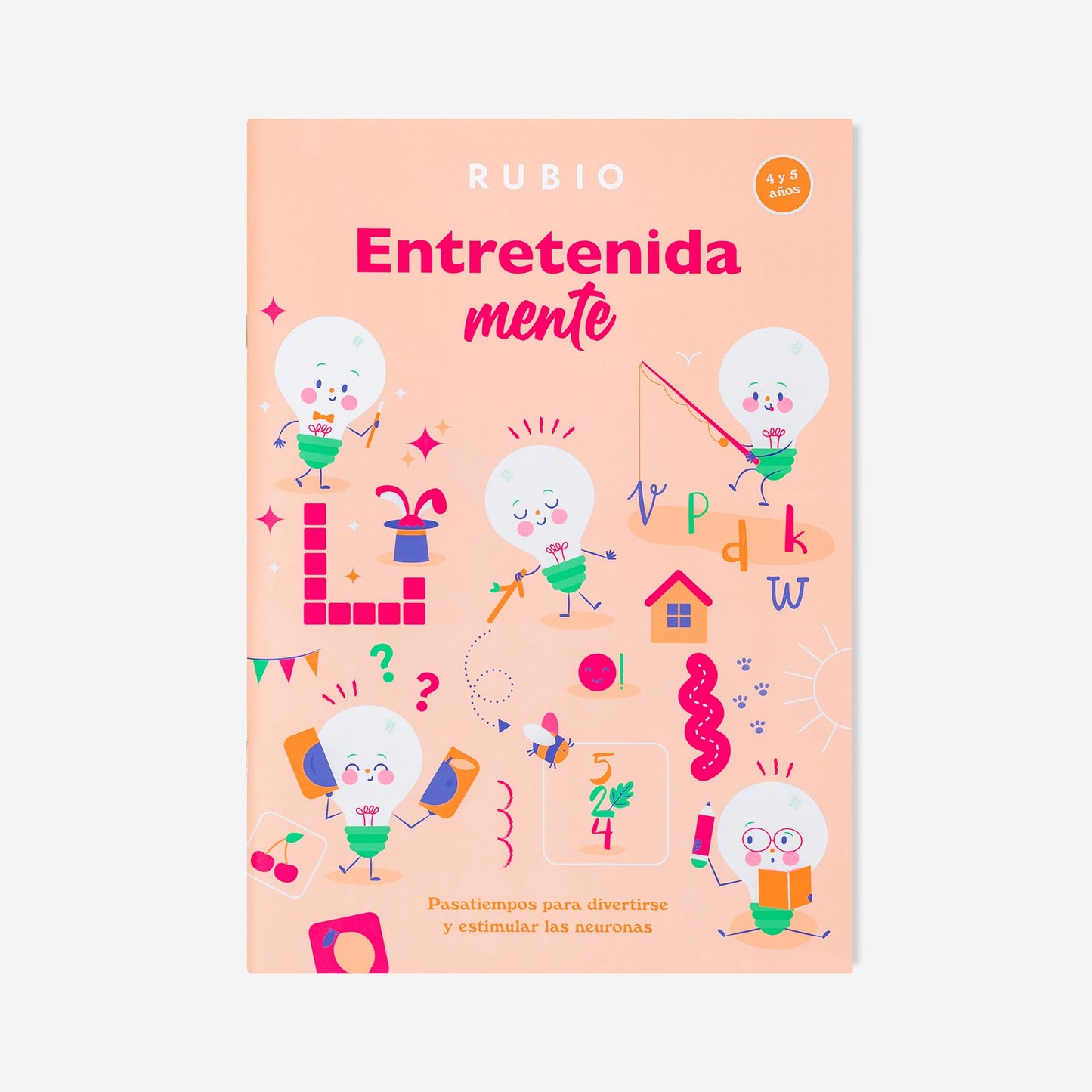 Entretenidamente 4-5 años. Vol. II • Pasatiempos | RUBIO | Pasatiempos para divertirse y estimular las neuronas