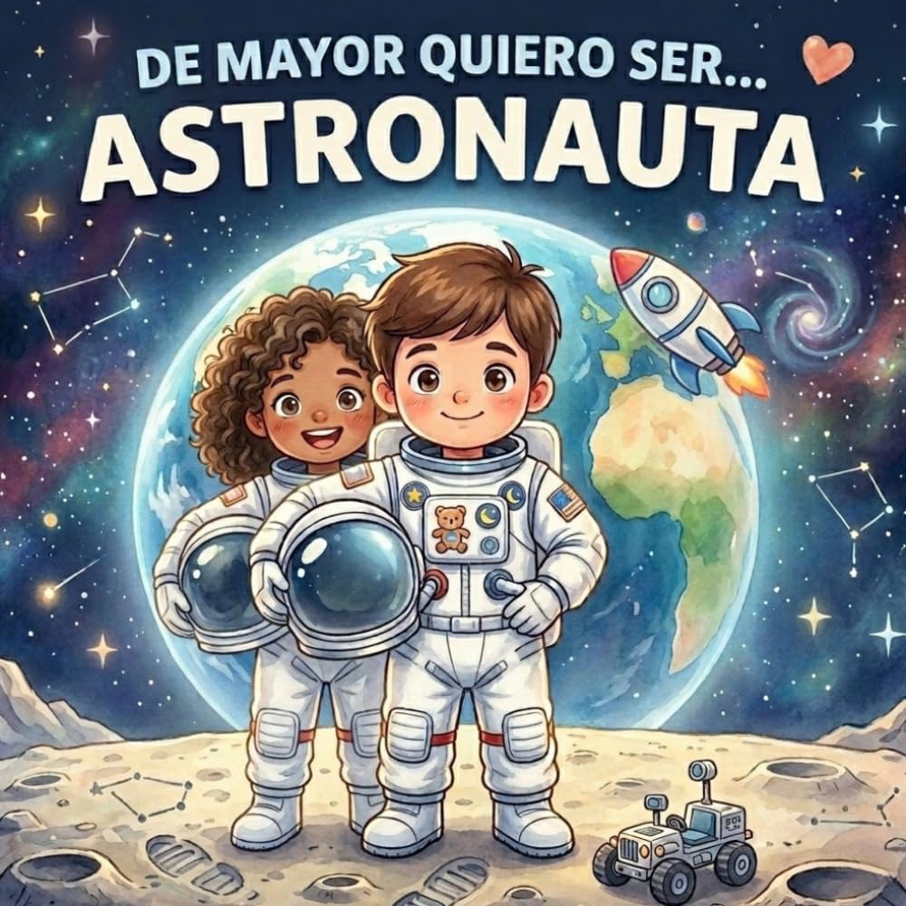 Libro: De mayor quiero ser astronauta: Libro infantil sobre el espacio, los astronautas, los cohetes y la exploración del universo para niños y niñas