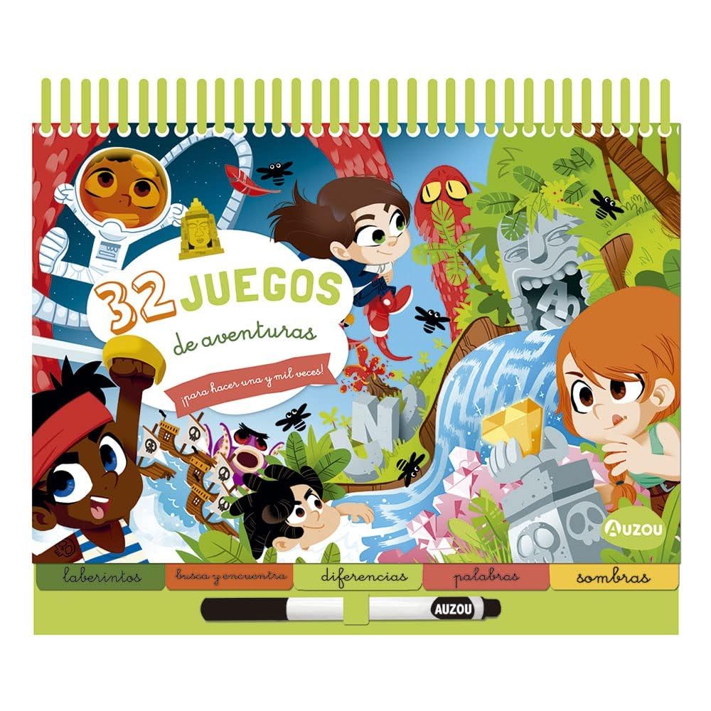 Libro: Busca y encuentra. 32 juegos de aventuras para hacer una y mil veces. Bloc con anillas