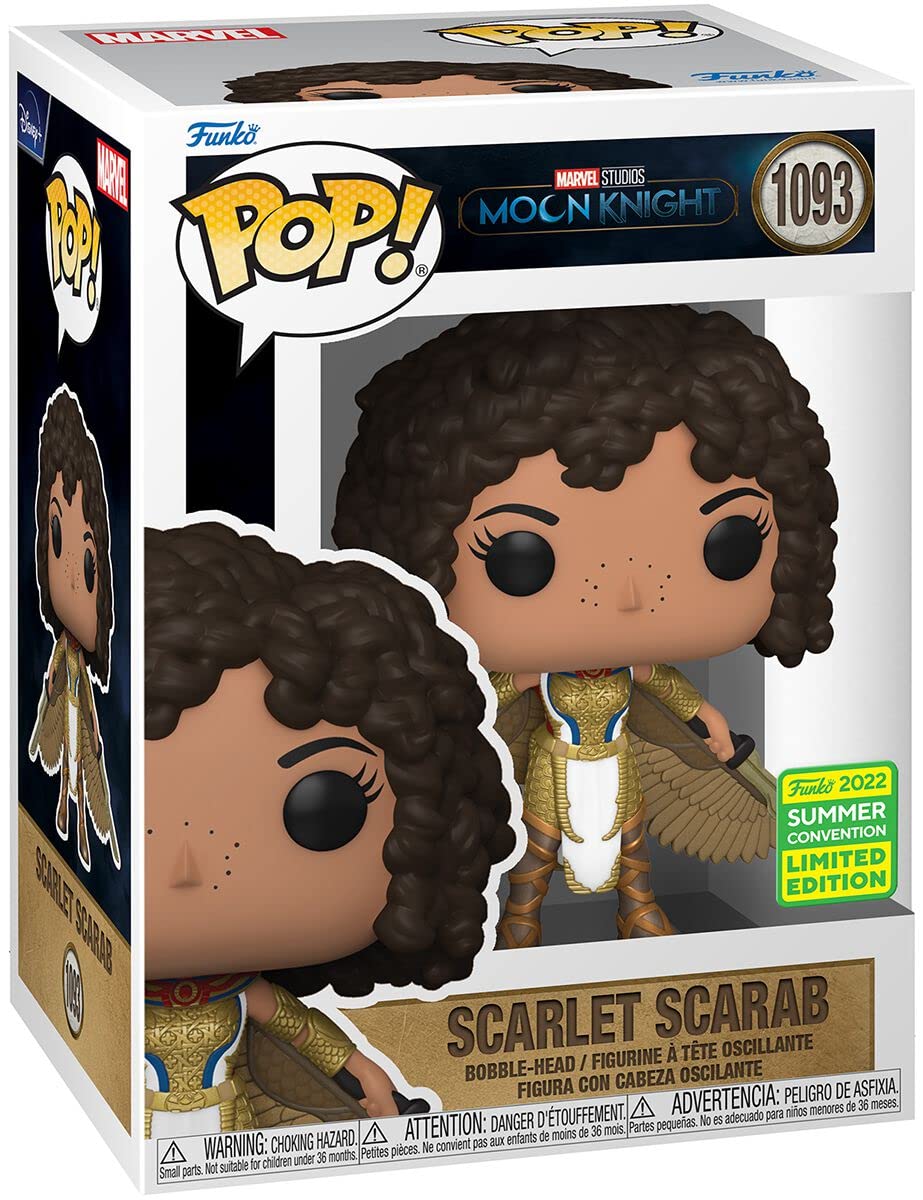 Funko Pop! Moon Knight #1093 - Scarlet Scarab Figura de Vinilo - 2022 Convention Exclusivo, Multicolor
