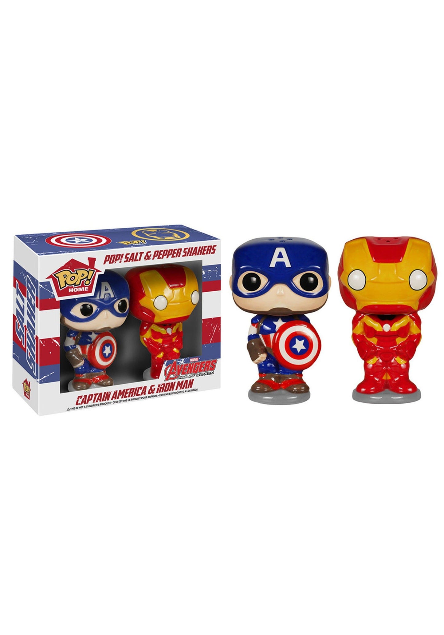 Funko Pop! Home: Marvel - Captain America & Iron Man - Salt N' Pepper Shakers