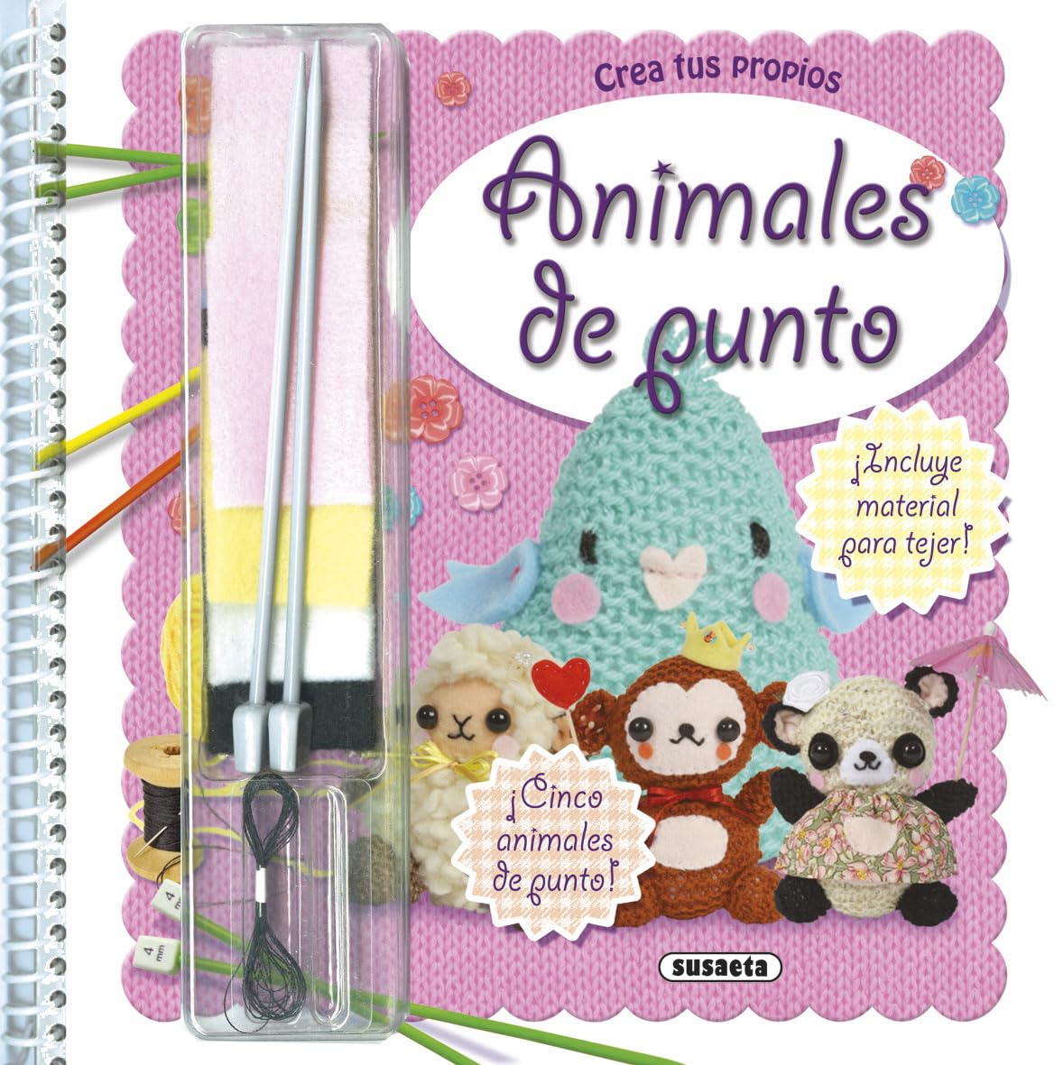 Libro: Animales de punto (Diseña y crea)