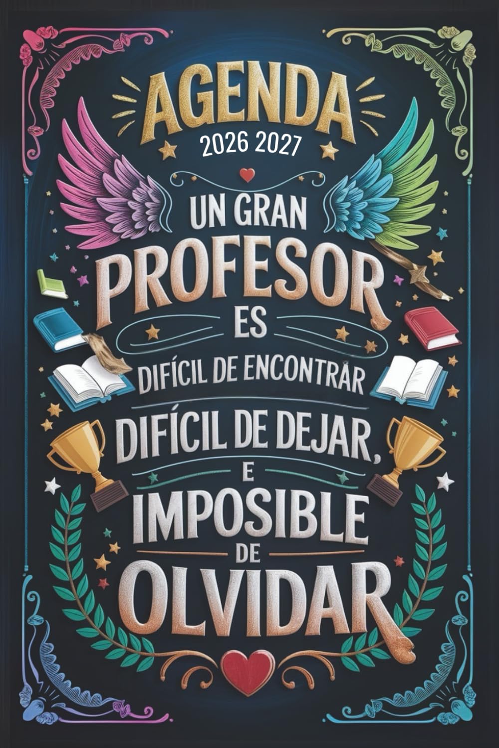 Libro: AGENDA PROFESOR 2026 2027: Regalos Originales Para Profesores | Planificador Semanal y Mensual una Semana en 2 Páginas