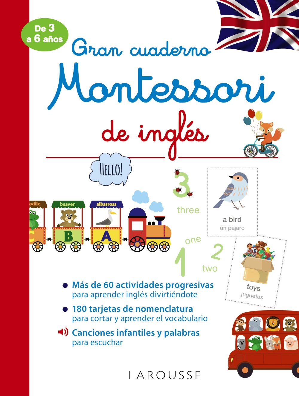 Gran cuaderno Montessori de inglés (LAROUSSE - Infantil / Juvenil - Castellano - A partir de 5/6 años)
