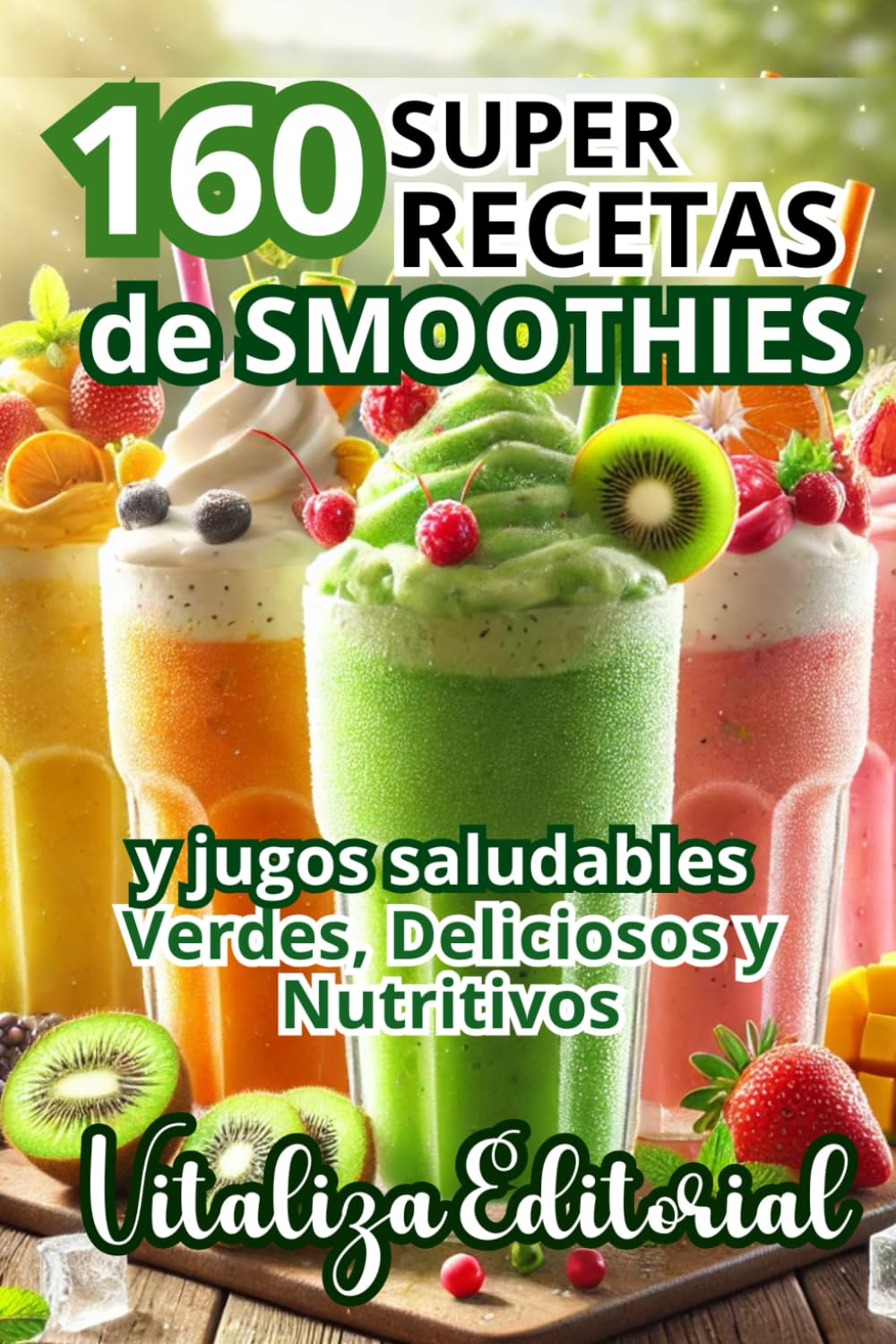 Libro: 160 SUPER RECETAS DE SMOOTHIES Y JUGOS SALUDABLES;VERDES, DELICIOSOS Y NUTRITIVOS¡RECUPERA TU ENERGIA,SALUD,VITALIDAD,DESINTOXICA E HIDRATATE Y ... para cada necesidad. también para diabéticos