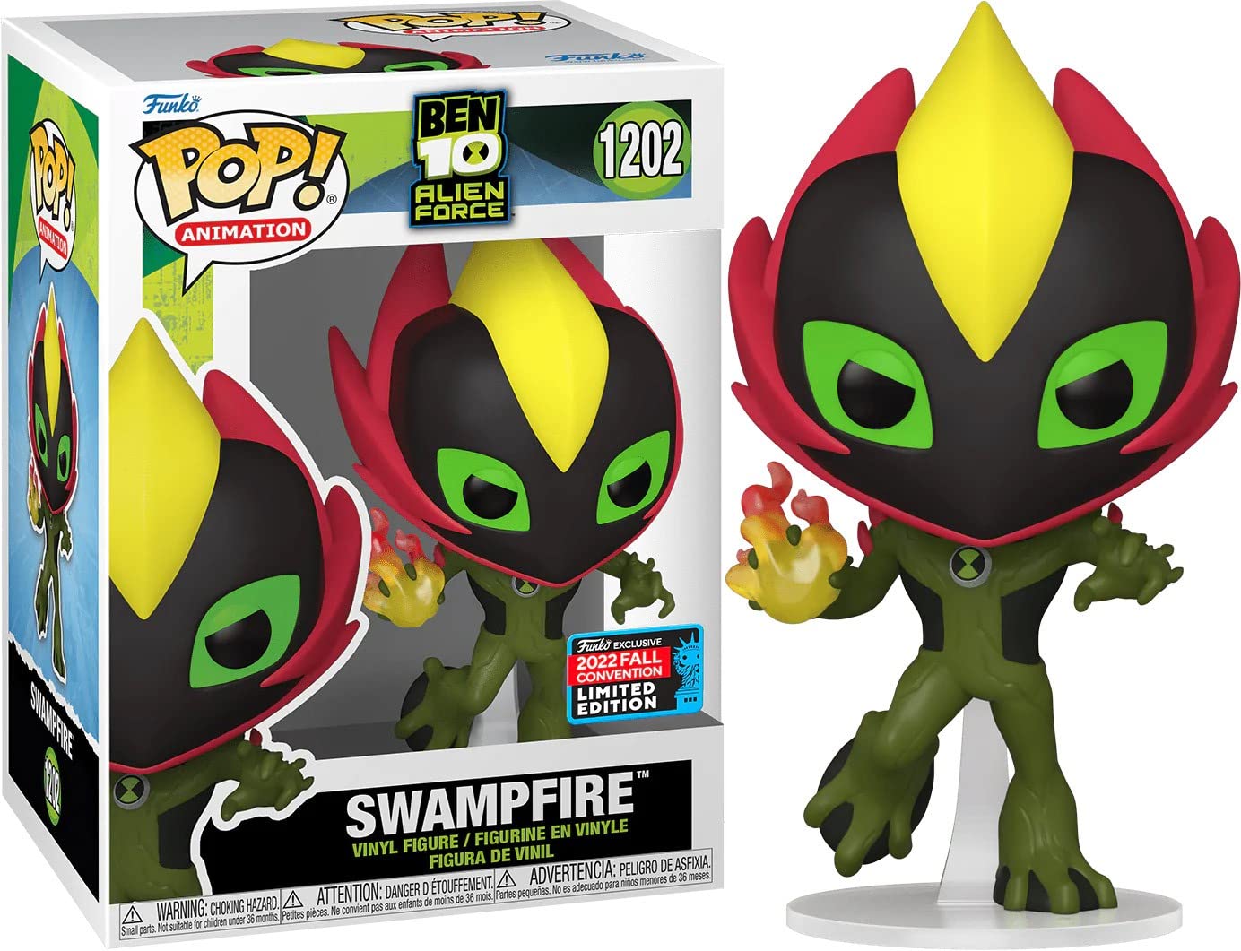 Funko Pop! TV: Ben 10- Swampfire Figura de Vinilo (Fall 2022 Shared Convention Exclusivo)
