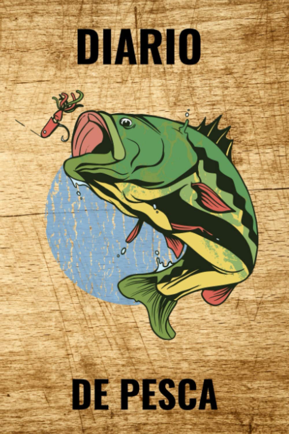 Libro: Diario de Pesca: Libro de Registro del Pescador - Cuaderno de Pesca Formato A5 - 54 Sesiones de Pesca - 110 Páginas