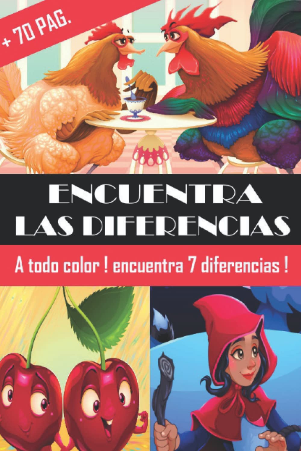 Libro: ENCUENTRA LAS DIFERENCIAS !: + DE 70 PAG. A TODO COLOR ! LIBRO DE LAS 7 DIFERENCIAS. LOS 7 ERRORES.
