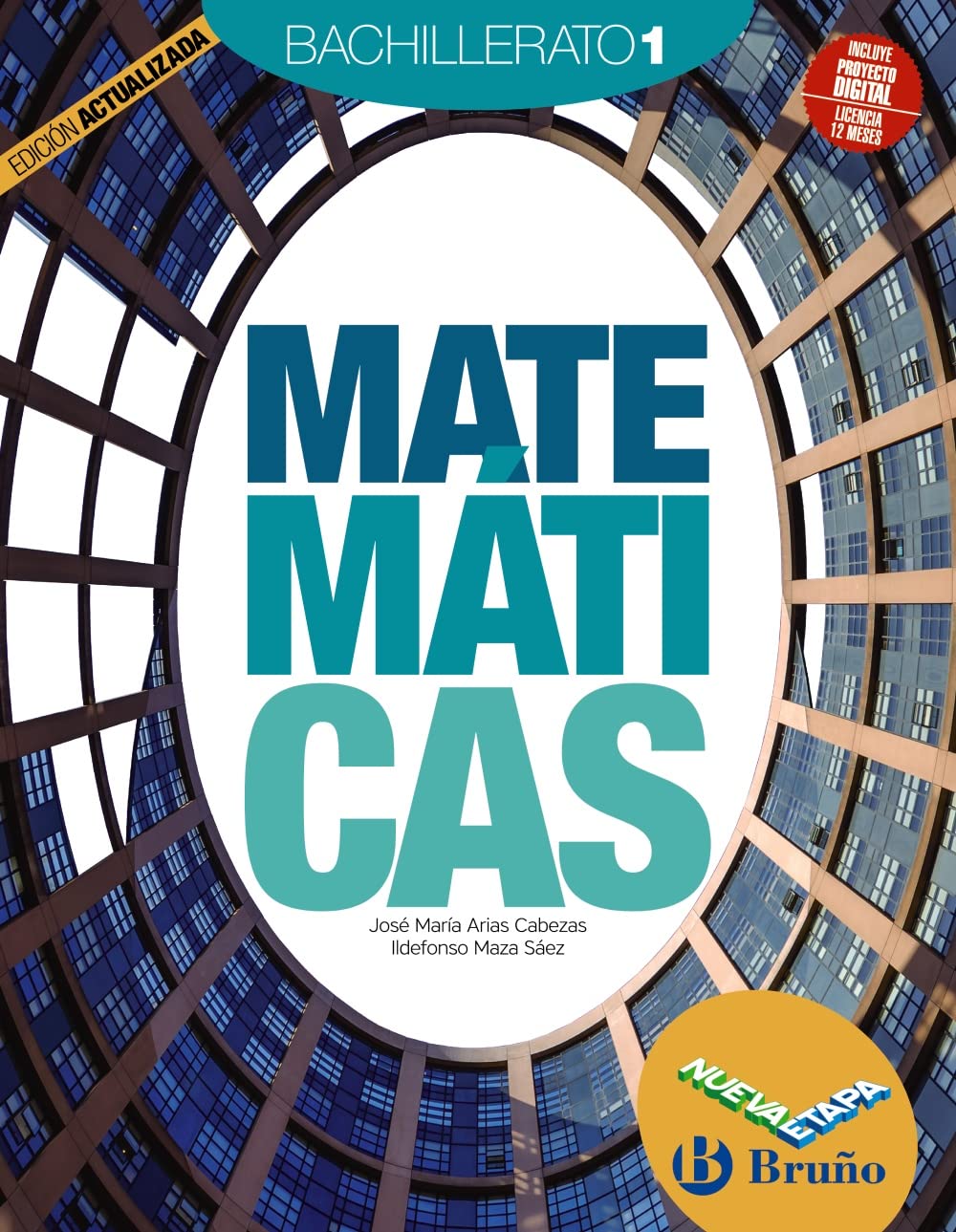 Libro: Matemáticas 1 Bachillerato Nueva etapa Bruño Edición Actualizada