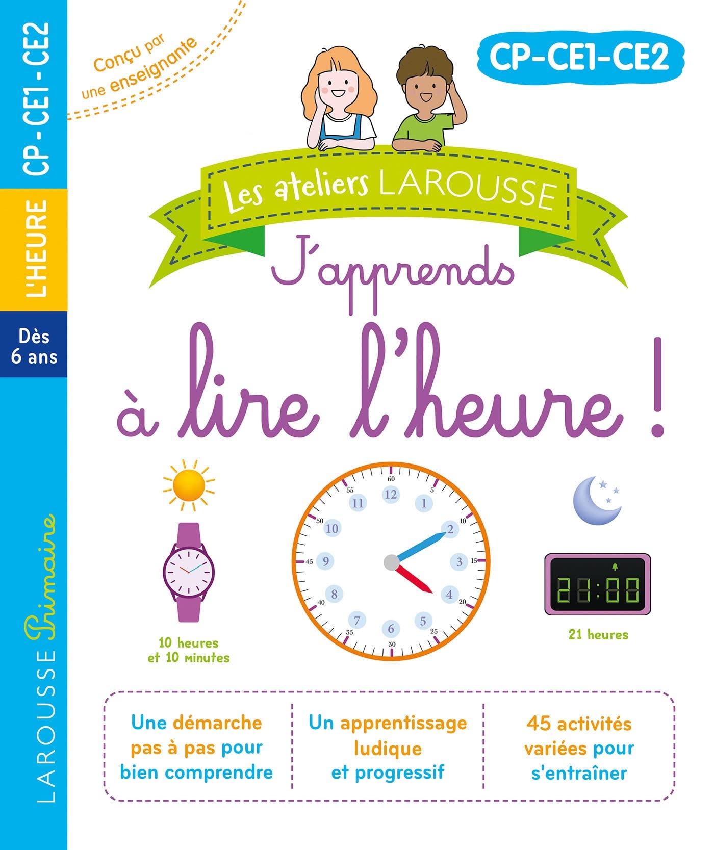 Libro: J'apprends à lire l'heure CP-CE1-CE2