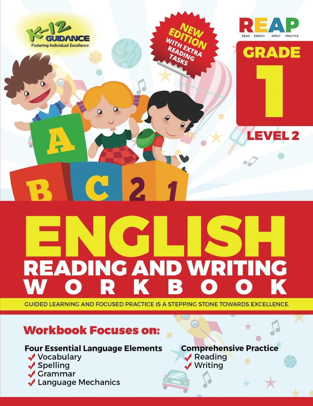 Libro: K12Guidance English Reading & Writing Workbook -Grade 1- Level 2