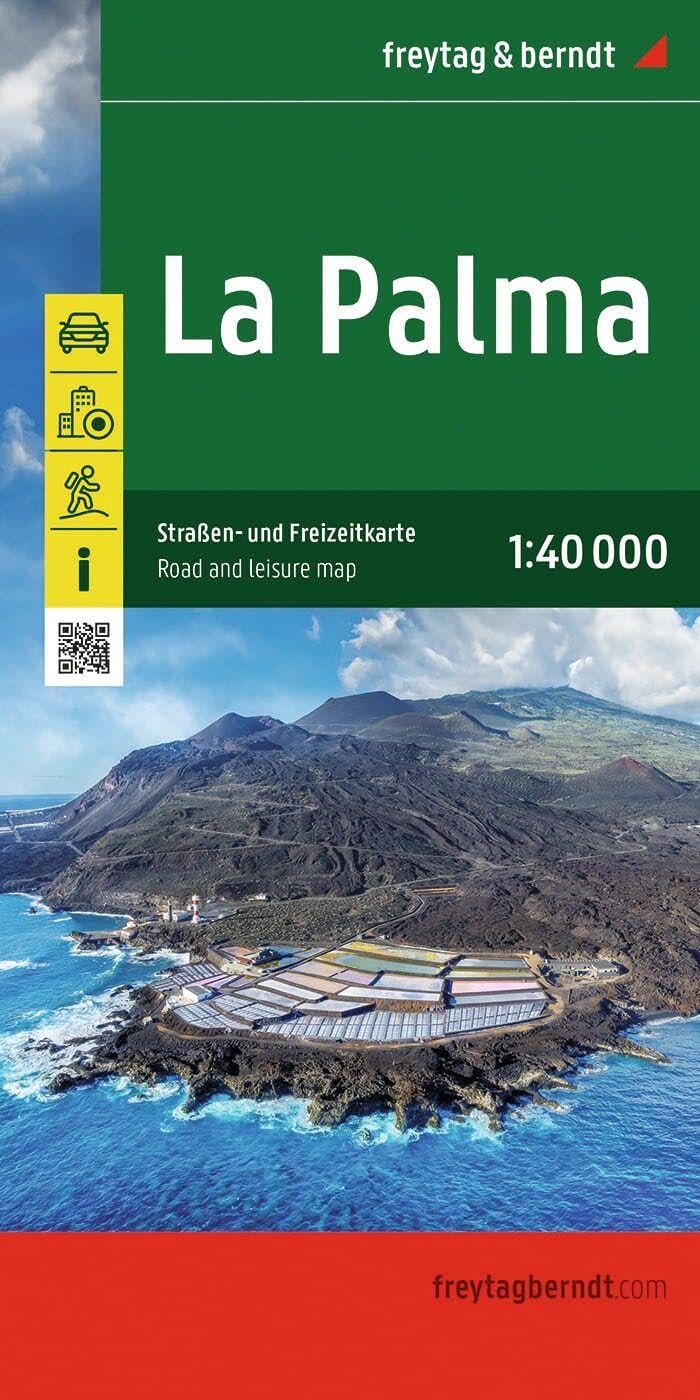 Libro: La Palma, Straßen- und Freizeitkarte 1:40.000