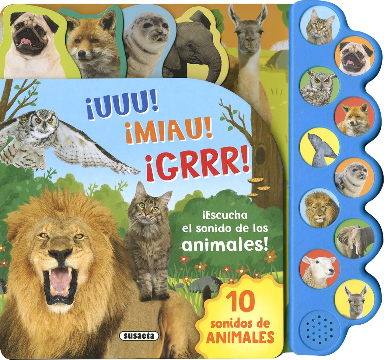 Libro: ¡Escucha el sonido de los animales! (10 sonidos de animales)