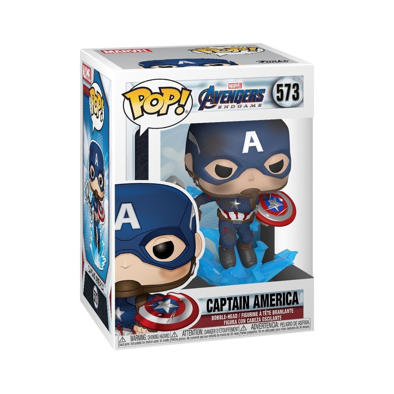 Funko Pop! Marvel: Captain America with Broken Shield & Mjolnir