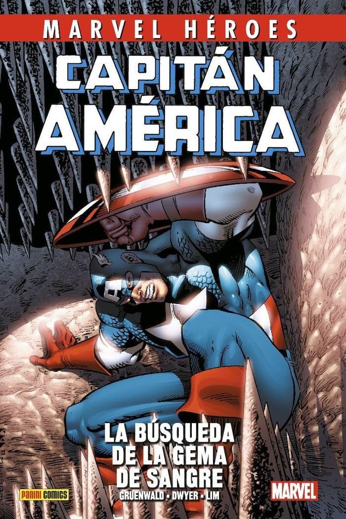 Libro: Marvel héroes 104 capitán américa de mark gruenwald. en busca de la gema de sangre