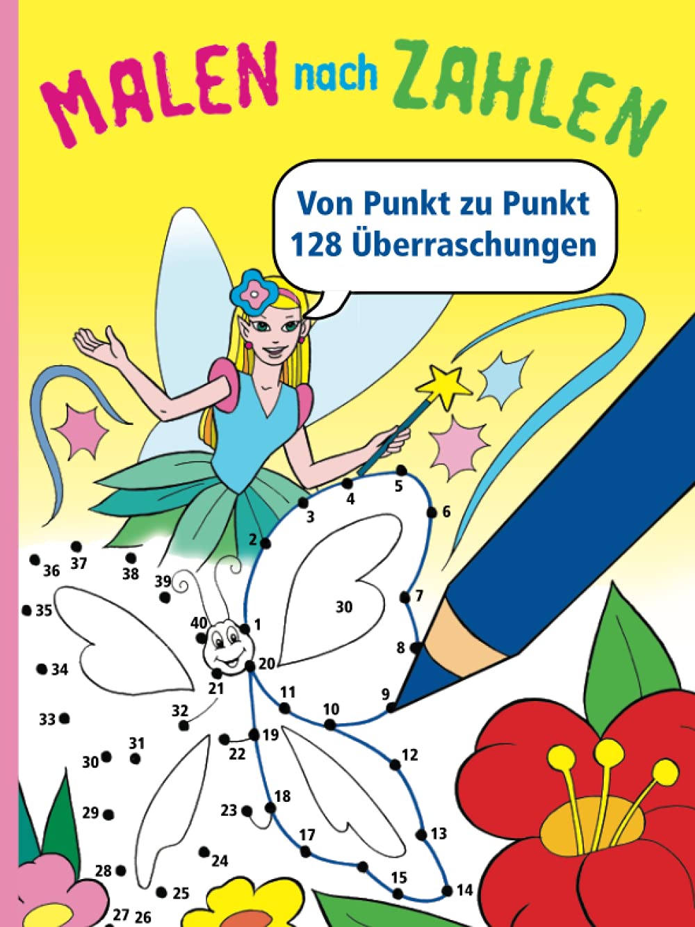 Libro: Malen nach Zahlen (Motiv Prinzessin): Von Punkt zu Punkt - 128 Überraschungen