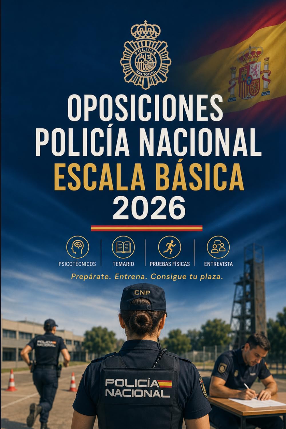 Libro: Oposiciones Policía Nacional Escala Básica 2026: Temario, ortografía, psicotécnicos, biodata, entrevista personal, pruebas físicas y simulacros para aprobar