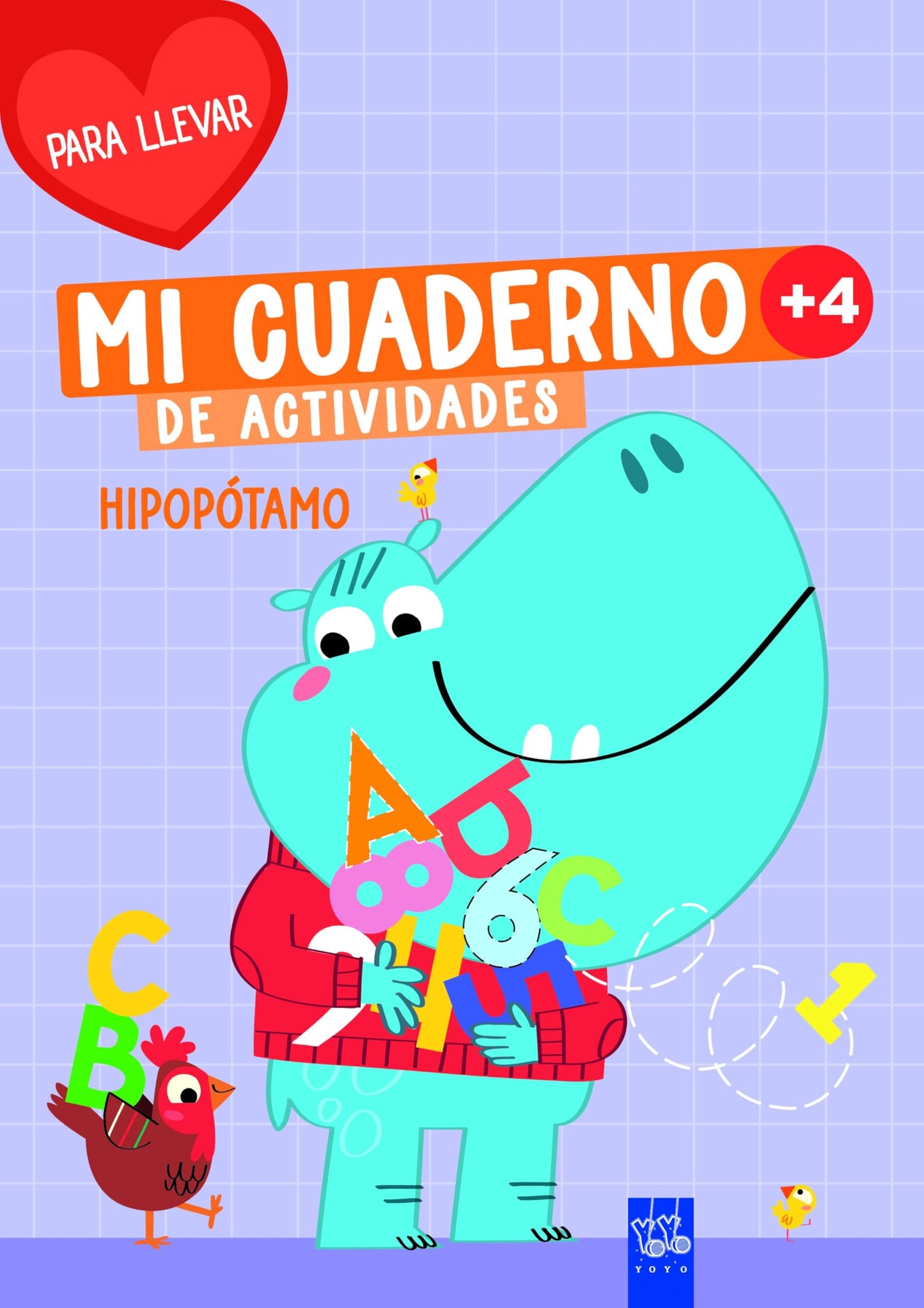 Libro: Mi cuaderno de actividades para llevar. Hipopótamo