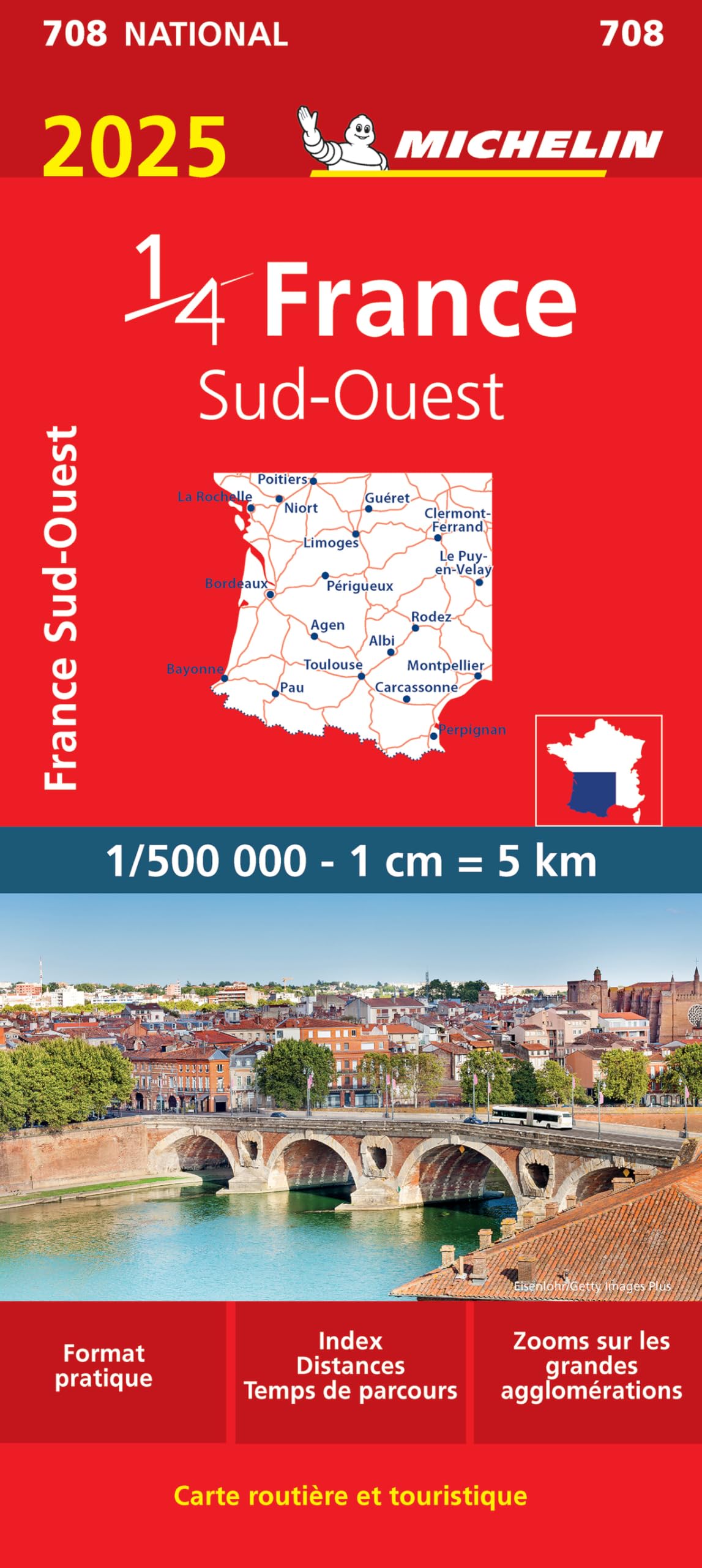 Libro: Carte Nationale France Sud-Ouest 2025