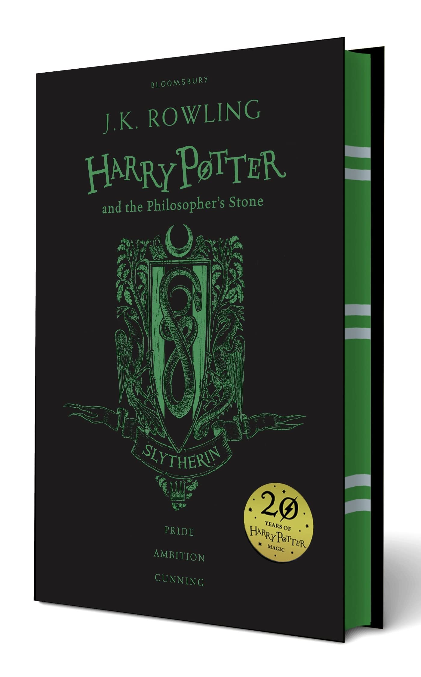Libro: Harry Potter and the Philosopher's Stone: Slytherin Edition; Black and Green