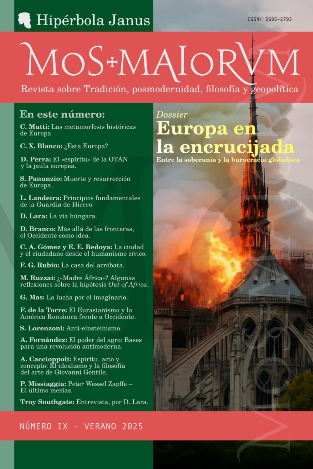 Libro: MOS MAIORVM IX: Revista sobre Tradición, posmodernidad, filosofía y geopolítica (Spanish Edition)