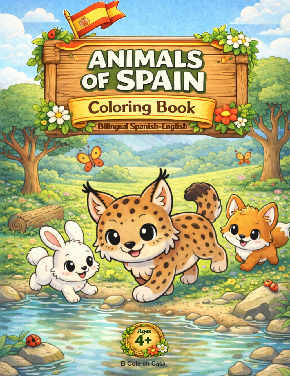 Libro: Animals of Spain: Bilingual Spanish-English Coloring and Activity Book for Kids