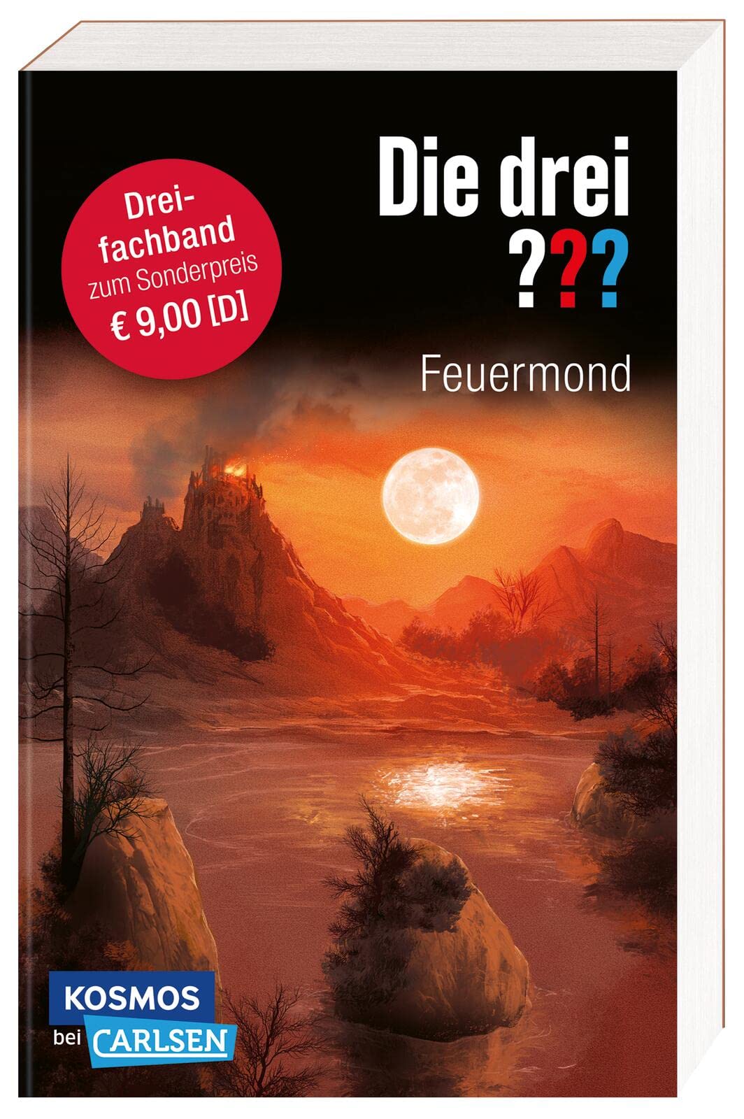 Libro: Die drei ???: Feuermond. Dreifachband. (Enthält die Bände: Das Rätsel der Meister, Der Pfad der Täuschung, Die Nacht der Schatten): Drei atemraubende Fälle der Kult-Detektive in einem Band!