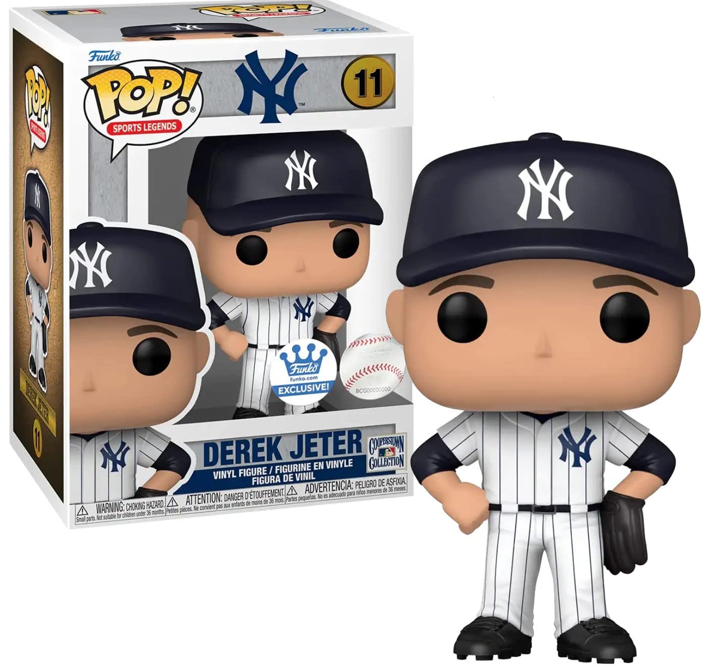 Funko Pop! Deportes Legends Derek Jeter Shop Exclusivo Figura #11 White