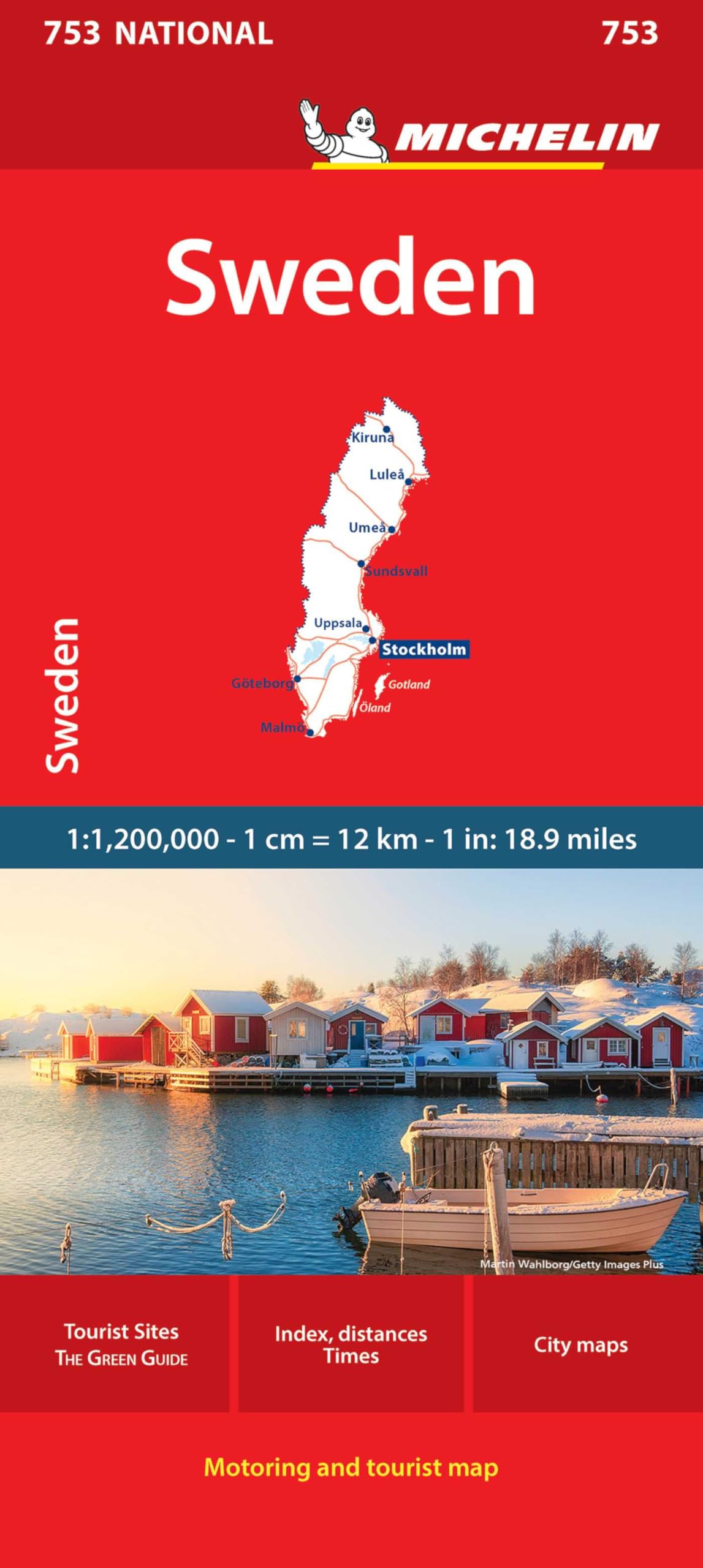 Libro: Sweden Map 753 (Maps/Country (Michelin))