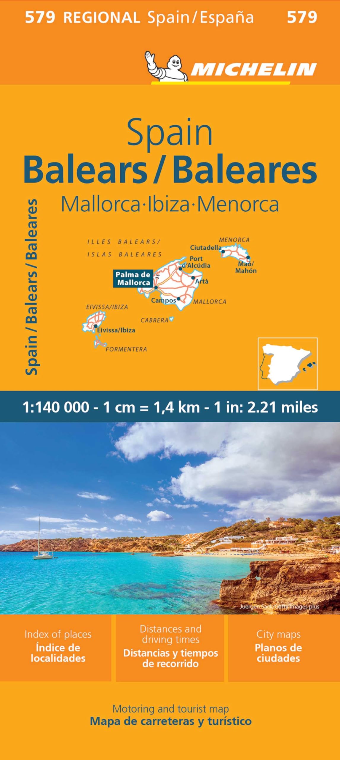Libro: Mapa Regional Baleares (11579): Straßen- und Tourismuskarte 1:200.000: 579