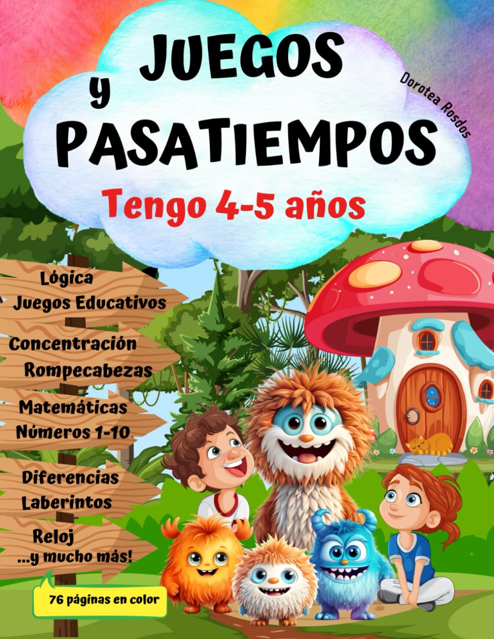 Libro: TENGO 4-5 años! Libro de Actividades Preescolar/Aprender Jugando-Juegos y Pasatiempos Educativos Divertidos para Niños Inteligentes: Fichas ... Concentracion, Números, Matemáticas,Reloj