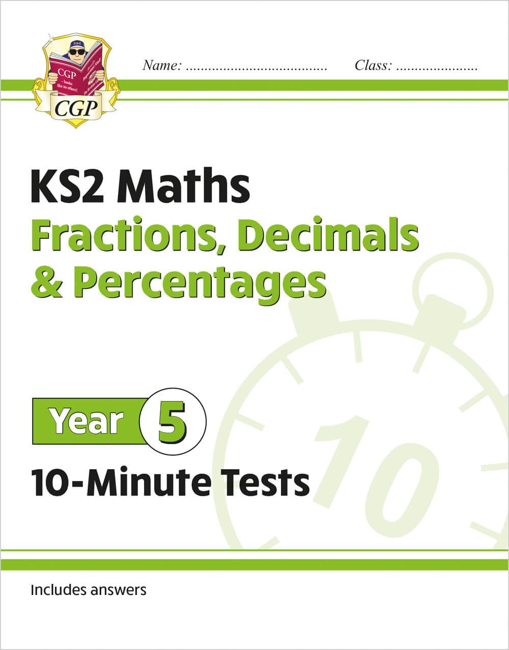 Libro: KS2 Year 5 Maths 10-Minute Tests: Fractions, Decimals & Percentages (CGP Year 5 Maths)