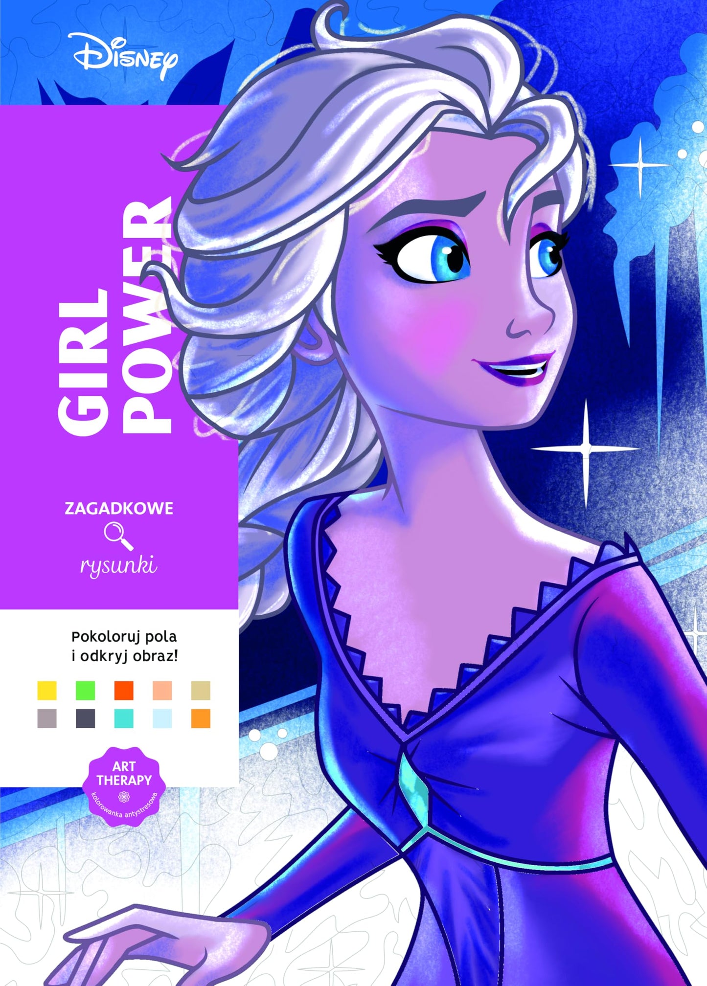 Libro: Art therapy Kolorowanka antystresowa Disney. Girl power Zagadkowe rysunki