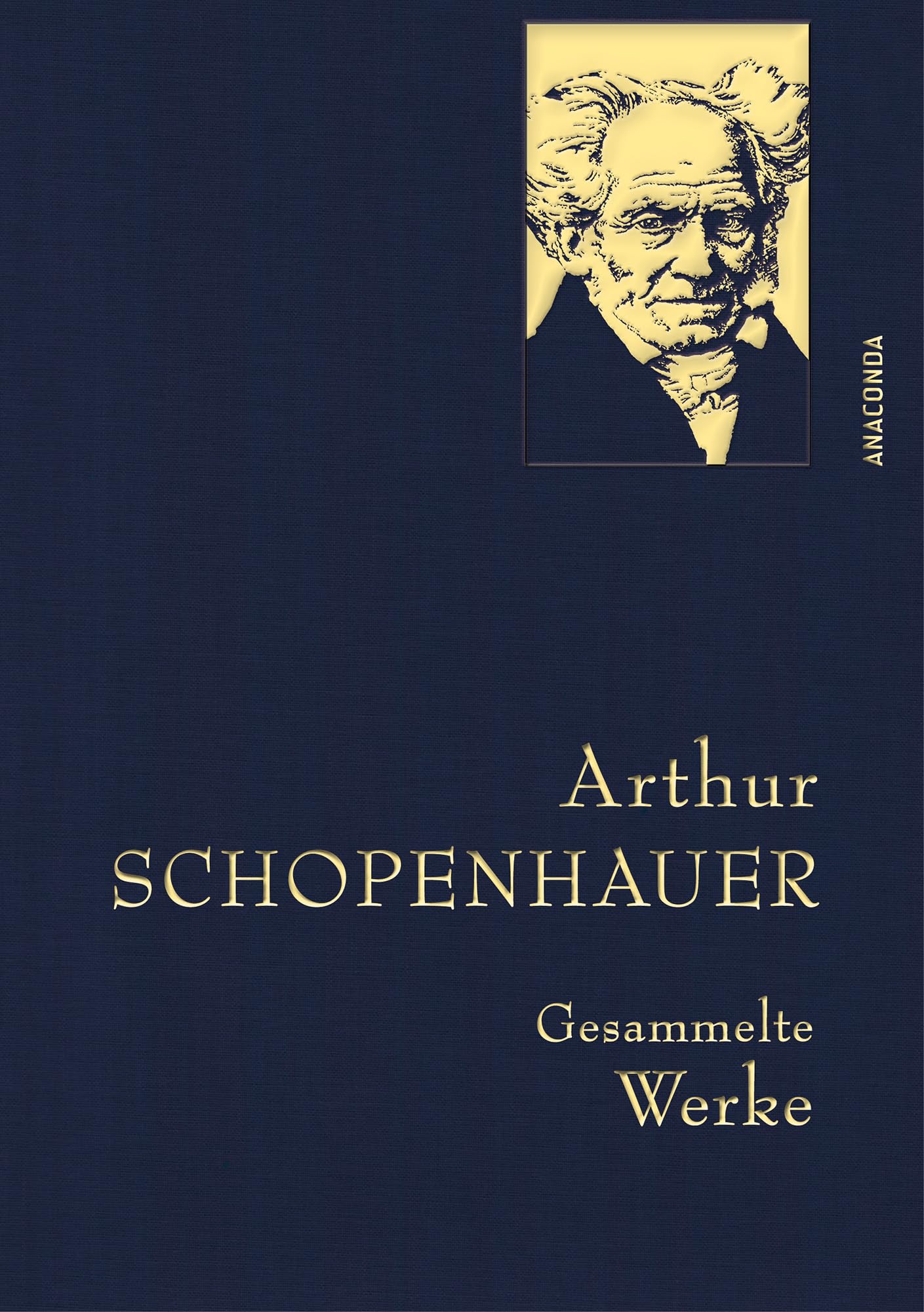 Libro: Arthur Schopenhauer, Gesammelte Werke: Gebunden in feinem Leinen mit goldener Schmuckprägung: 16