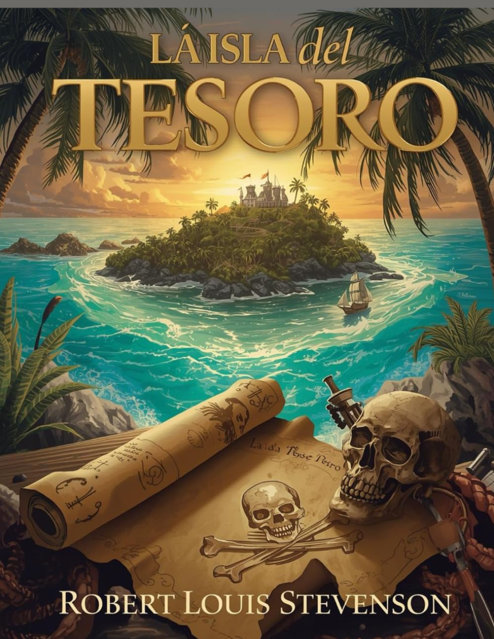 Libro: La Isla del Tesoro (Edición española): Una aventura clásica de piratas, misterio y búsqueda del tesoro
