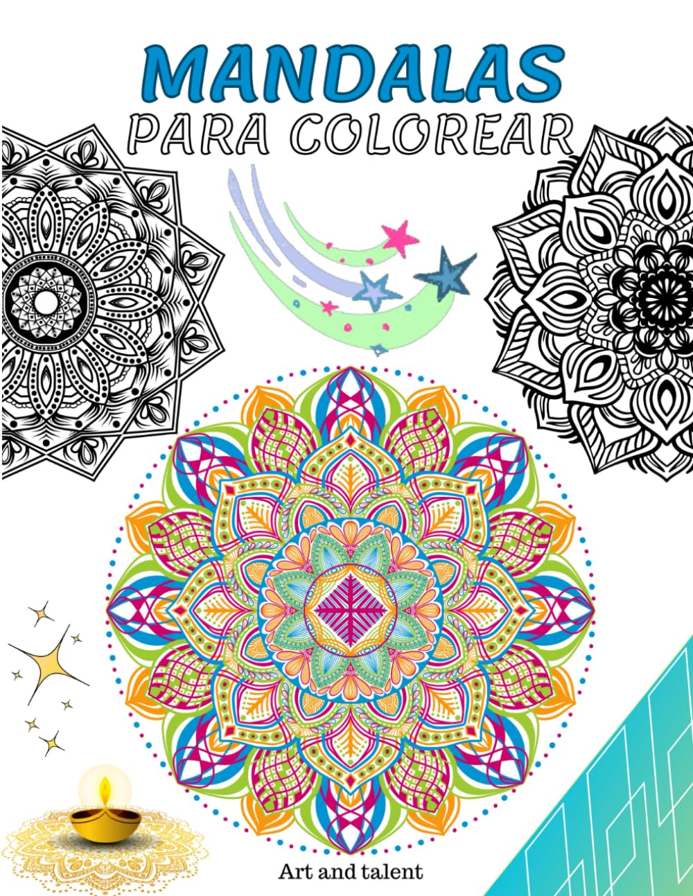 Libro: Mandalas para colorear niños 12 años: Relájate, medita e inspírate pintando