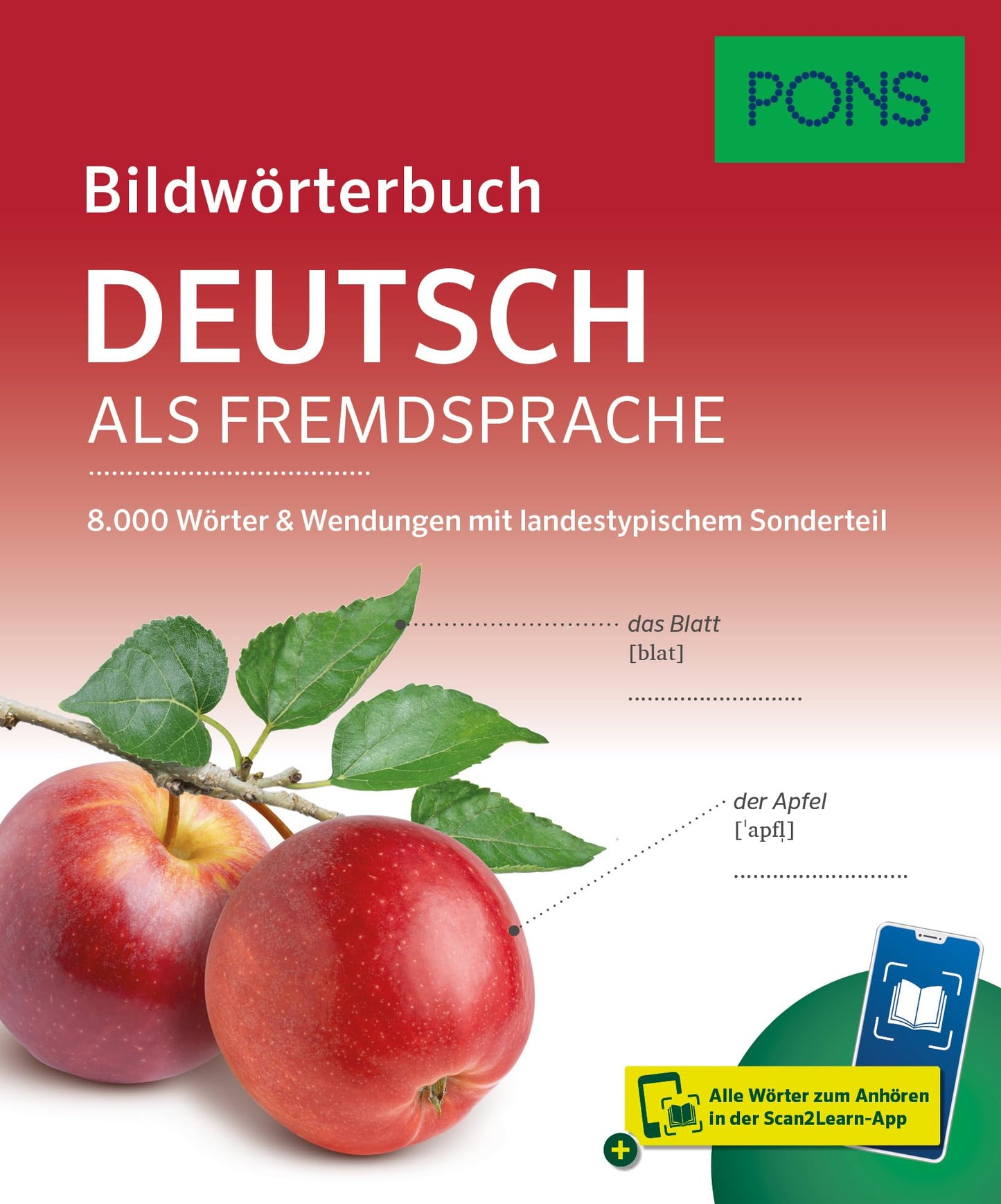 Libro: PONS Bildwörterbuch Deutsch als Fremdsprache: 8.000 Wörter und Wendungen mit landestypischem Sonderteil und Scan2Learn-App