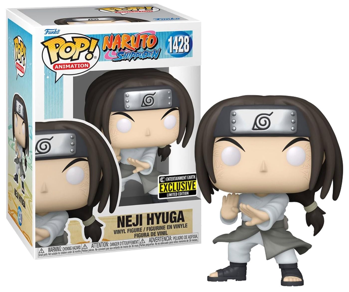 Funko Pop! Animación Naruto Shippuden - Neji Hyuga Special Edition Multicolor Exclusivo #1428 (Edición Especial)