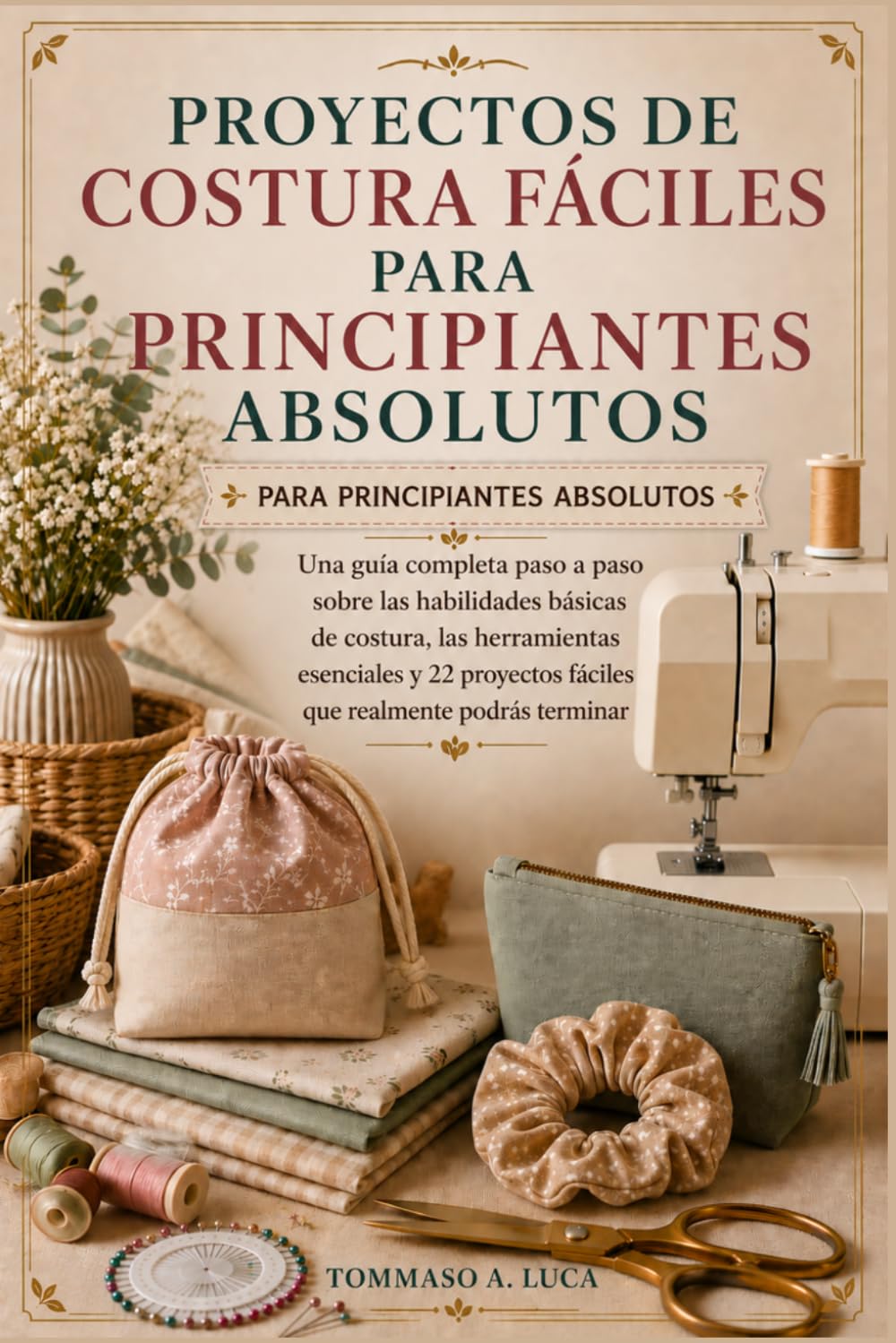 Libro: PROYECTOS DE COSTURA FÁCILES PARA PRINCIPIANTES ABSOLUTOS: Una guía completa paso a paso sobre las habilidades básicas de costura, las herramientas ... fáciles que realmente podrás terminar