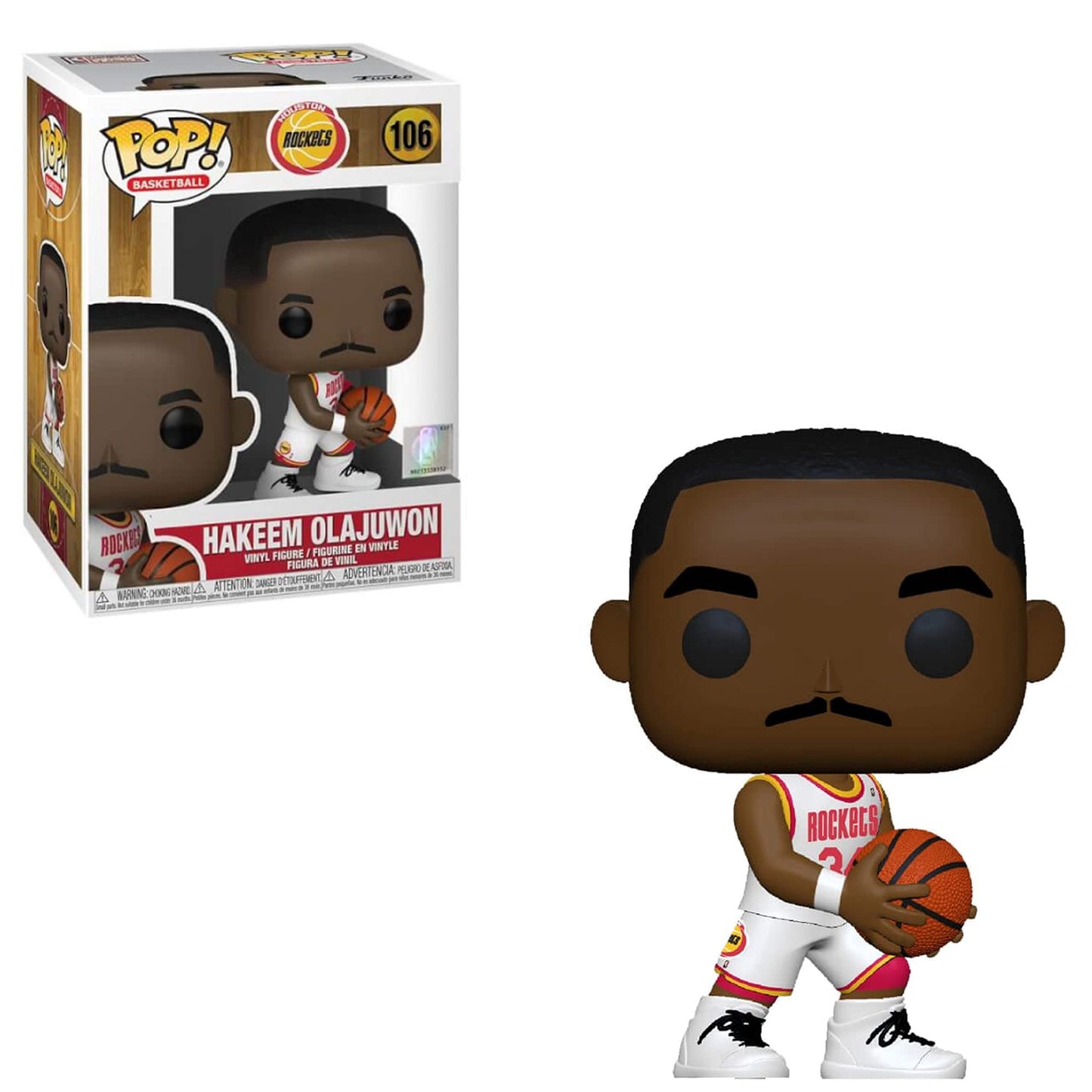 Funko Pop! NBA: Legends - Hakeem Olajuwon (Houston Rockets Home Jersey) Collectible Figura de Vinilo,Multicolor