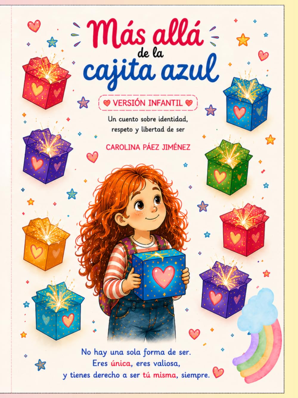 Libro: Más allá de la cajita azul infantil: Un cuento sobre identidad, respeto y libertad de ser.