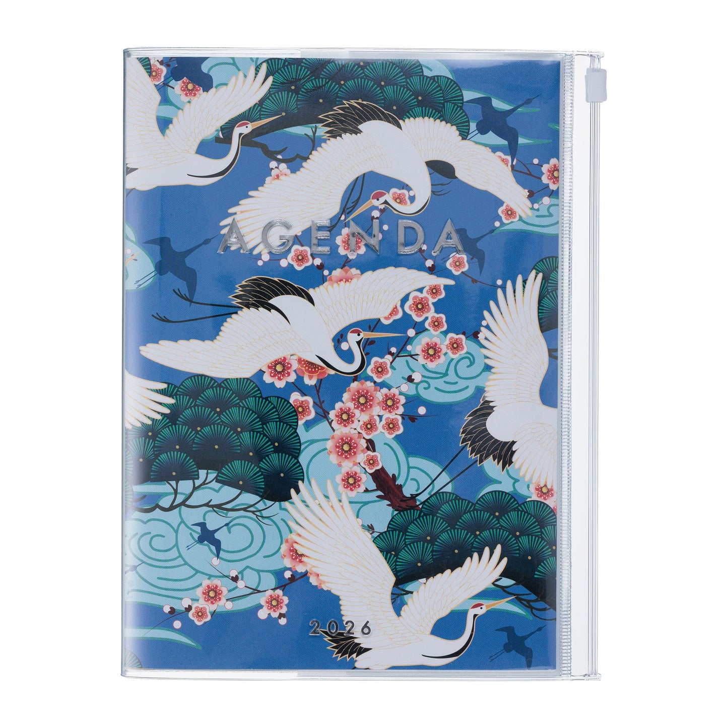 Libro: MARK'S 2025/26 Pocket Calendar, A5 Japan/Birds, Blue: From September 2025 to December 2026