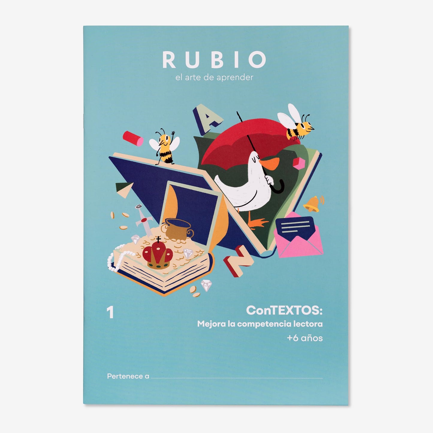 Libro: Contextos: Cuaderno para mejorar la competencia lectora | 1.º Primaria | +6 años | Incluye QR para recursos multimedia (ConTEXTOS RUBIO: Mejora la Competencia Lectora)